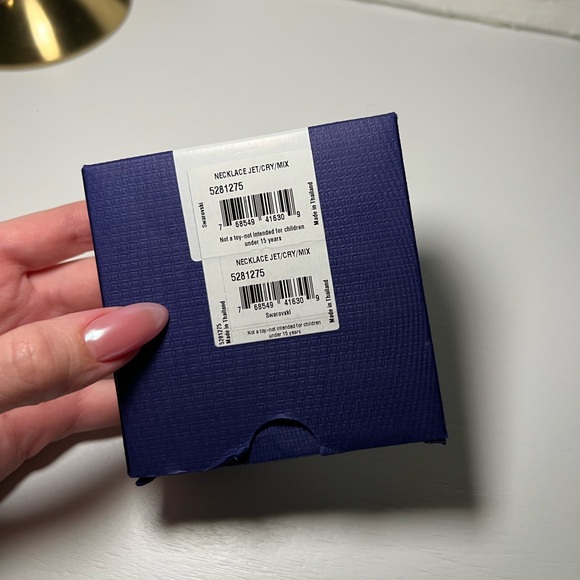 SWAROVSKI Dazzling Dual Sided Swan Black and Rose Gold Necklace - Picture 8 of 12